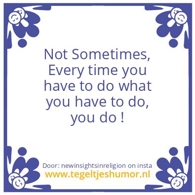 Tegeltje: Effort.