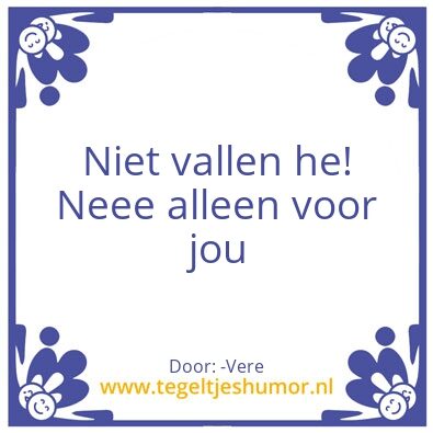 Tegeltje: .