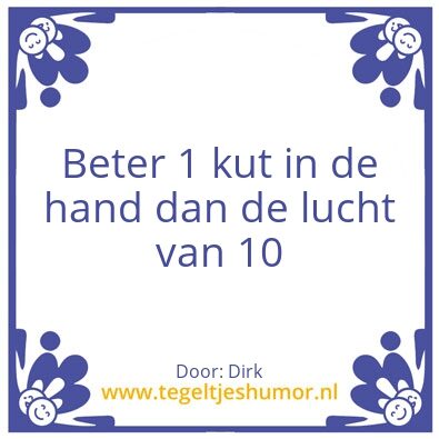 Tegeltje: wijsheden