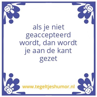 Tegeltje: alleen voelen