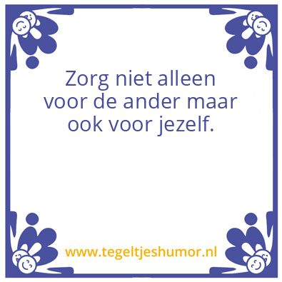 Tegeltje: Zorg
