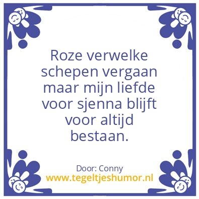 Tegeltje: Sjenna