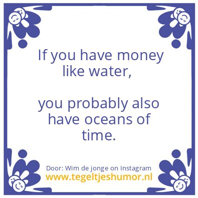 Tegeltje: oceans of time.