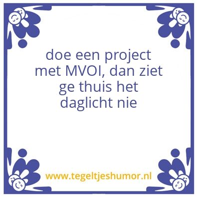 Tegeltje: MVOI
