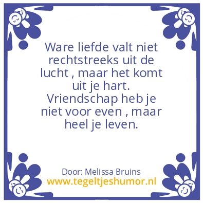 Tegeltje: Liefde