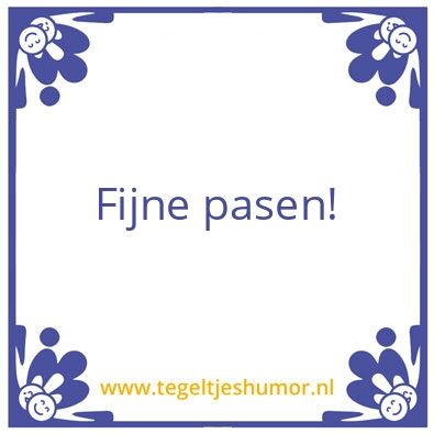 Tegeltje: Pasen