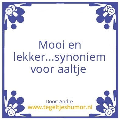 Tegeltje: Aaltje