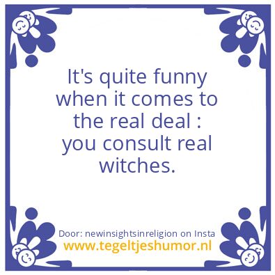 Tegeltje: It’s quite funny