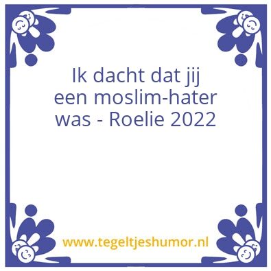 Tegeltje: Roelie