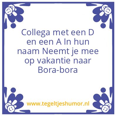 Tegeltje: Haha