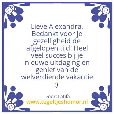 Tegeltje: Spreuk