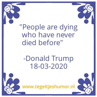 Tegeltje: Trump