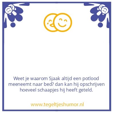 Tegeltje: Potlood