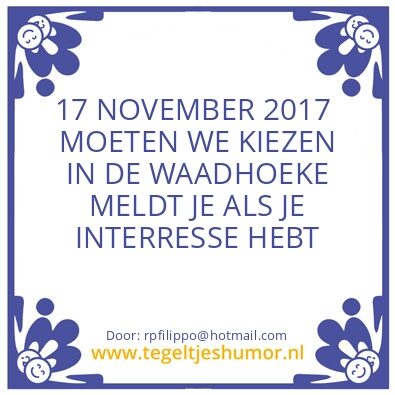 Tegeltje: leden voor de gemeenteraad
