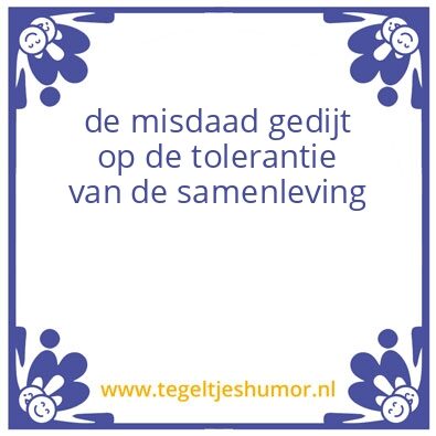 Tegeltje: een nadenker