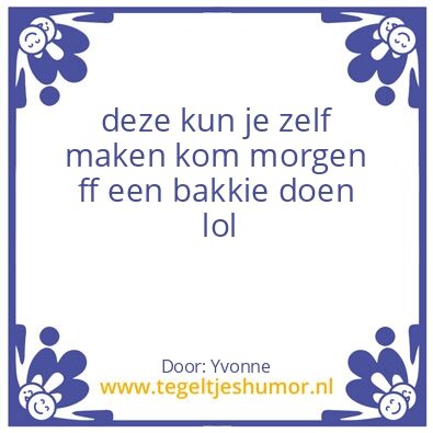 Tegeltje: Yvonne a