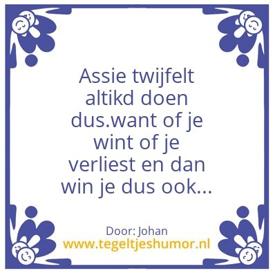 Tegeltje: Joham