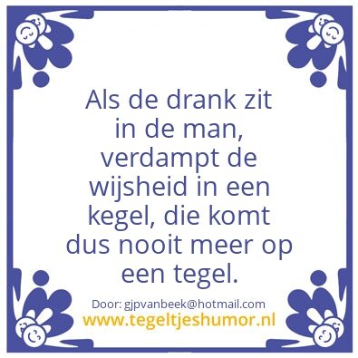 Tegeltje: Drankmisbruik