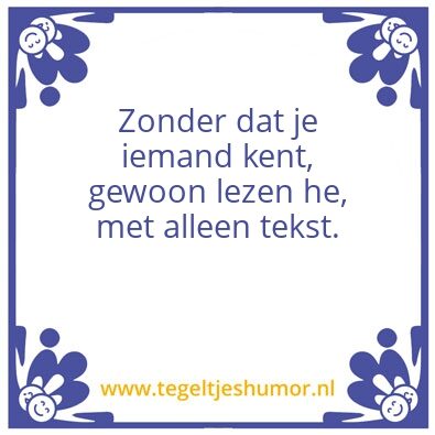 Tegeltje: Tegeltjes met franky