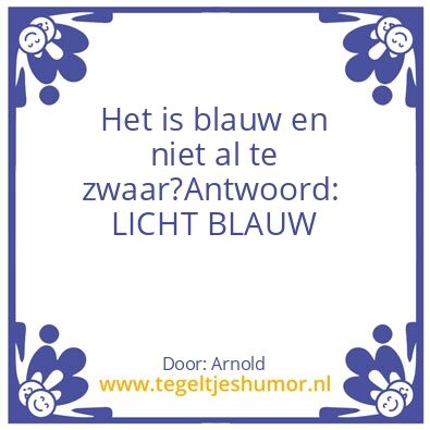 Tegeltje: Lichter van kleur