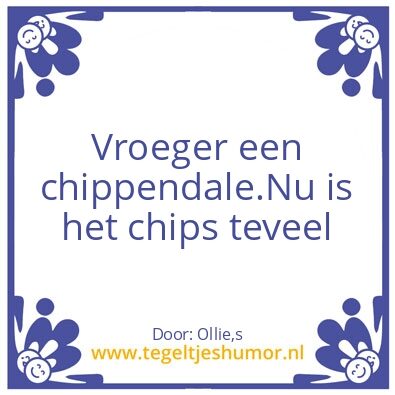 Tegeltje: Vroeger.