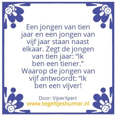 Tegeltje: !