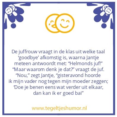 Tegeltje: Goodbye