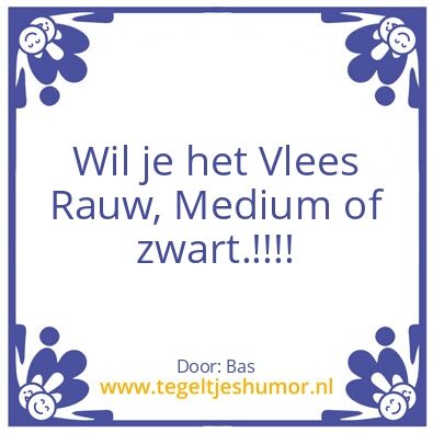 Tegeltje: Eten.