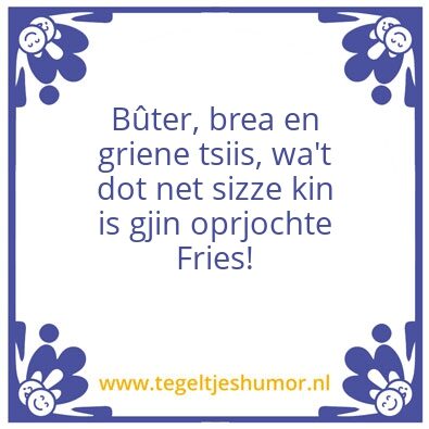 Tegeltje: buter brea