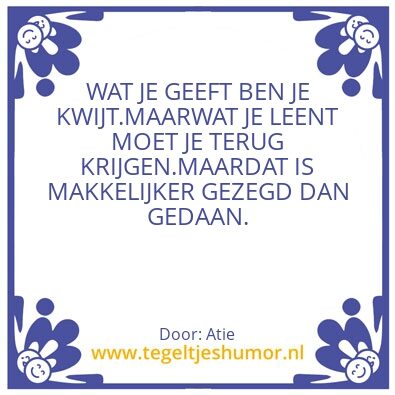 Tegeltje: Wijsheid