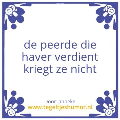 Tegeltje: spreuk