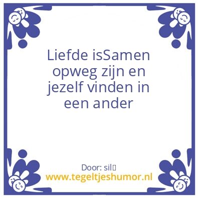 Tegeltje: liefde