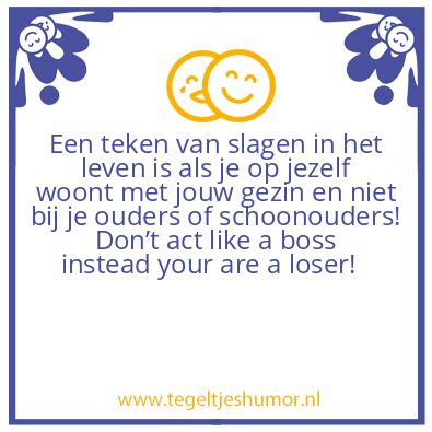 Tegeltje: Facts