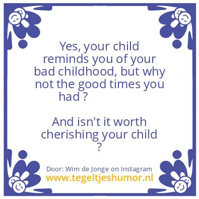 Tegeltje: your child