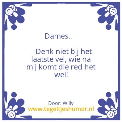 Tegeltje: Tuimelaar