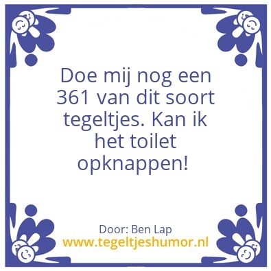 Tegeltje: Toilet opknappen