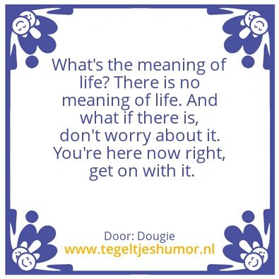 Tegeltje: Dougie