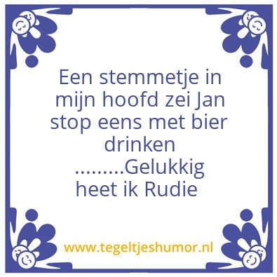 Tegeltje: Leuk