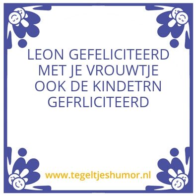 Tegeltje: Humor