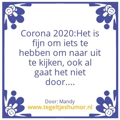 Tegeltje: Niet door…
