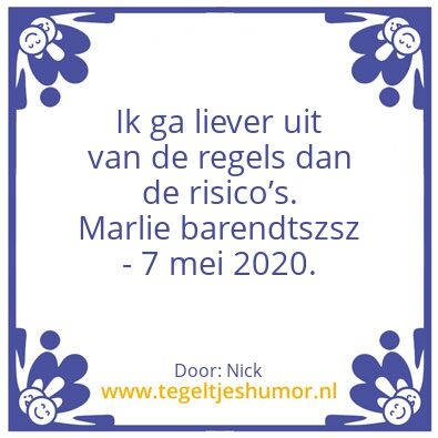 Tegeltje: Marlie