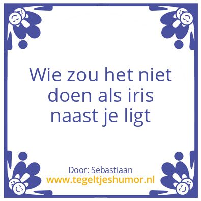 Tegeltje: Sebastiaan