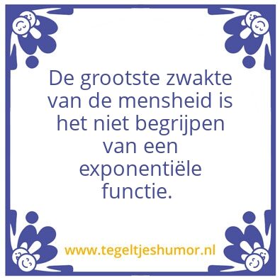 Tegeltje: Exlonentieel