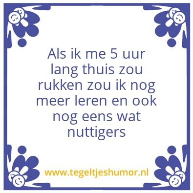 Tegeltje: rukken