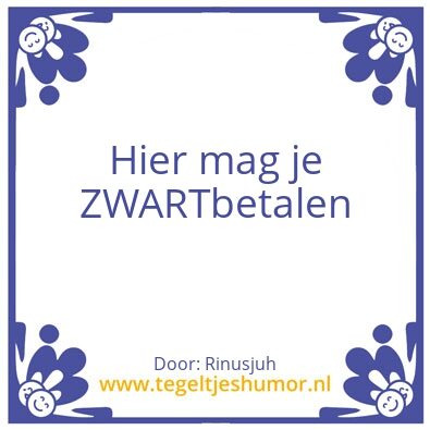 Tegeltje: Geld