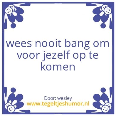 Tegeltje: spreuk van de dag