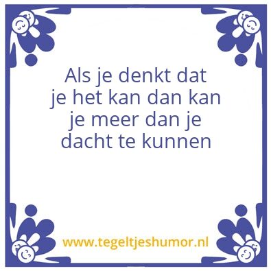 Tegeltje: Geloof