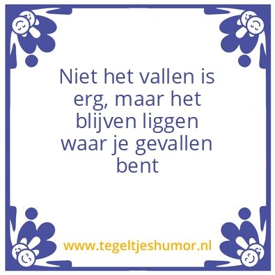 Tegeltje: Vallen