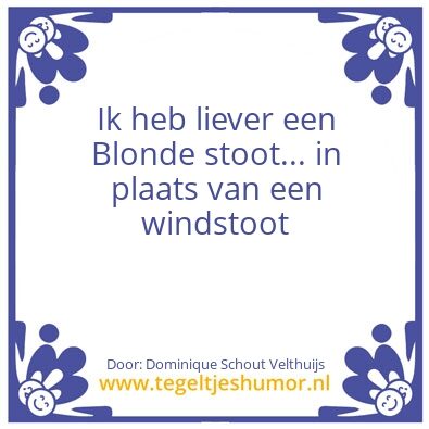 Tegeltje: windstoot