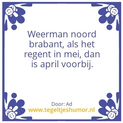 Tegeltje: Weer